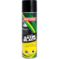 Acrylic Paint Aerosol Satin Black | Fast Drying | Excellent Coverage | Durable Finish | 400g by CW Brands