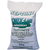 Absorbent Diatomite Bag 20kg | Quick Liquid Capture | Prevents Spill Spread | Easy Cleanup by CW Brands