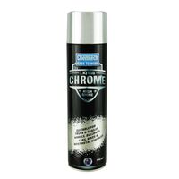 Liquid Chrome High Shine Paint Aerosol | Bright Reflective Finish | No Primer Required | 400g by CW Brands