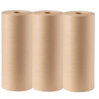 Kraft Paper Rolls 288mm | Strong Non-Absorbent | 50m Length | Pack of 3 by CW Brands