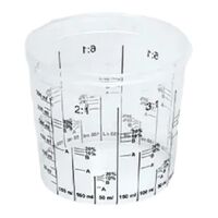 Mixing Cup 400ml | Durable Plastic | Calibrated Measurement Markings | Reusable Design by CW Brands