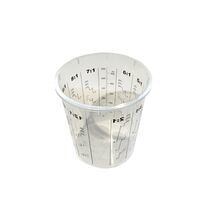 Mixing Cup 650ml | Durable Plastic | Calibrated Measurement Markings | Reusable Design by CW Brands