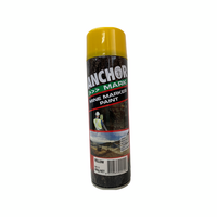 Anchor Mine Marker Yellow 400GM | Non-Flammable | 360° Spray Application | Quick Drying by CW Brands