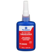 High Strength Threadlocker Red | Permanent Adhesive for 10mm-25mm Fasteners | Chemical Resistant by CW Brands