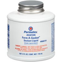 Aviation Gasket Maker Sealant | -54°C to 204°C | Non-Hardening & Brush-Top Applicator | 118ml by CW Brands