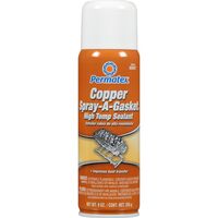 Copper Spray Gasket Sealant | -45°C to 260°C | Fast-Drying & Automotive Fluid Resistant | 255g by CW Brands