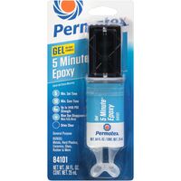 General Purpose Epoxy Syringe | 5 Minute Setting Time | Non-Drip Gel & Water Resistant | Clear by CW Brands