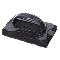 Heavy Duty Scrub Brush with Built-in Scraper & Ergonomic Handle | Ideal for BBQs & Grills | CW Brands
