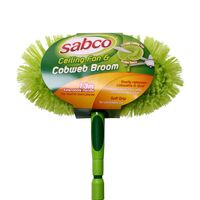 Cobweb Broom with Extendable Handle | Ergonomic Soft Grip | Cleans Ceilings & Fans | 1.3m by CW Brands