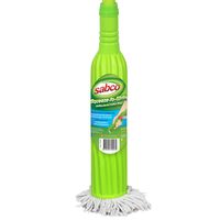 Self Wringing Mop | Antibacterial Yarn | Easy Wring Cone | Screw-On Head by CW Brands