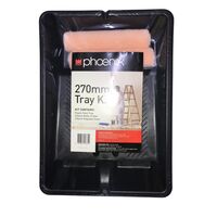 Paint Tray Kit 270mm | Includes Roller Frame & Polyester Cover | Ideal for Small to Medium Tasks by CW Brands