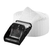 Lashing Strap 1M x 25MM | UV-Resistant Polypropylene | Steel Buckles | 10 Pack | White by CW Brands