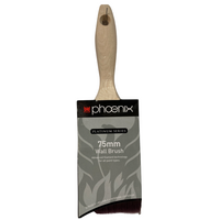 Wall Paint Brush 75mm | Nylon Polyester Blend | Stiff Filaments & Stainless Steel Ferrule | CW Brands
