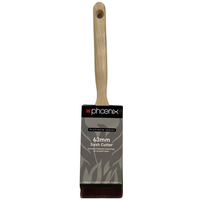 Sash Cutter Brush 63mm | Stiff Nylon Polyester Filament | Stainless Steel Ferrule & Pins | Precision Painting by CW Brands