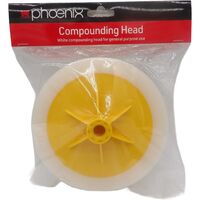 Compounding Head 150mm | Medium Cutting | Firm Foam for Polishing | White by CW Brands