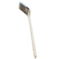 Radiator Brush 75mm | Offset Timber Handle | Stainless Steel Ferrule | Tapered Synthetic Filament by CW Brands