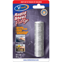 Steel Repair Putty 50g | Rapid-Setting Formula | High-Strength Bonding | Excellent Adhesion by CW Brands