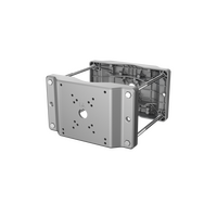 Pole Mount Bracket for Surveillance Cameras | Heavy-Duty Aluminum & Stainless Steel | Two-Sided Installation | Grey by Dahua Technology