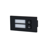 IP Apartment Intercom Module | 2 Buttons | Black Finish | Pro Series by Dahua Technology