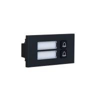 IP Apartment Intercom Module | 2 Buttons | Black Finish | Pro Series by Dahua Technology