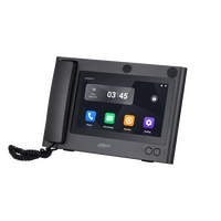 Video Door Phone Master Station 10" Monitor | 1024x600 Resolution | Speaker Phone & Handset Support | Desk Mount by Dahua Technology