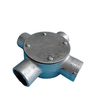 Junction Box 4 Way | Galvanized & Stainless Steel | Push On Locfit Design | 50mm by United Manufacturers Australia