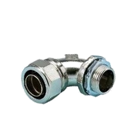 Liquid Tight Connector 90 Degree 32mm | IP66 Waterproof | Nickel Plated Steel & TPE/Rubber by United Manufacturers Australia