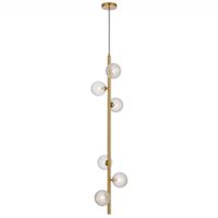 ELSON 6 LIGHT PENDANT ANTIQUE GOLD