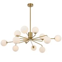 FELTON 12 LIGHT PENDANT ANTIQUE GOLD
