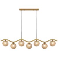 ORTON 7 LIGHT PENDANT ANTIQUE GOLD
