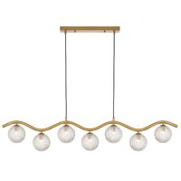 ORTON 7 LIGHT PENDANT ANTIQUE GOLD
