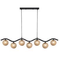 ORTON 7 LIGHT PENDANT BLACK