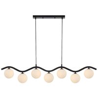 ORTON 7 LIGHT PENDANT BLACK