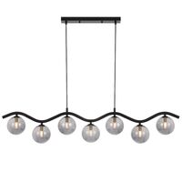 ORTON 7 LIGHT PENDANT BLACK