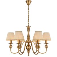 SIEDEL 6 LIGHT PENDANT W/SHADE