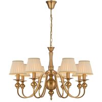 SIEDEL 8 LIGHT PENDANT W/SHADE