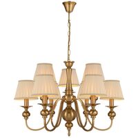 SIEDEL 9 LIGHT PENDANT W/SHADE