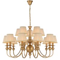 SIEDEL 15 LIGHT PENDANT W/SHADE