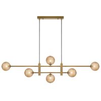 TYSON 6 LIGHT PENDANT ANTIQUE GOLD