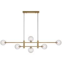 TYSON 6 LIGHT PENDANT ANTIQUE GOLD