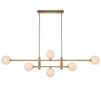 TYSON 6 LIGHT PENDANT ANTIQUE GOLD