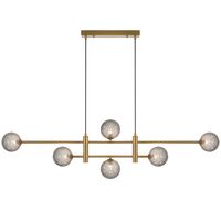 TYSON 6 LIGHT PENDANT ANTIQUE GOLD