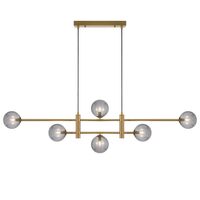 TYSON 6 LIGHT PENDANT ANTIQUE GOLD