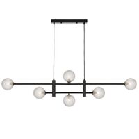 TYSON 6 LIGHT PENDANT BLACK