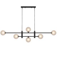 TYSON 6 LIGHT PENDANT BLACK