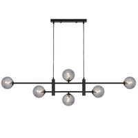 TYSON 6 LIGHT PENDANT BLACK