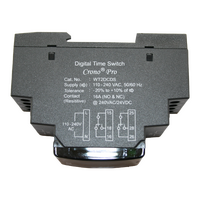 Crono Pro Digital Daily/Weekly/Yearly Time Clock, 110-240 VAC, 2 C/O