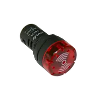 Strobe and Buzzer Red 22mm