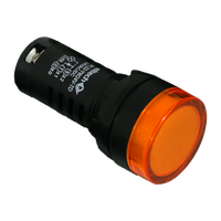 Pilot light LED 24V AC/DC – Amber – With Lamp Test Terminal