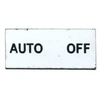 2 Position Engraved Legend Plate (AUTO/OFF)